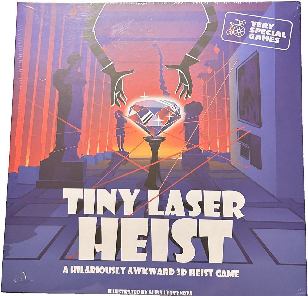 Tiny Laser Heist Hilariously Awkward 3D Board Game Brand New Sealed.